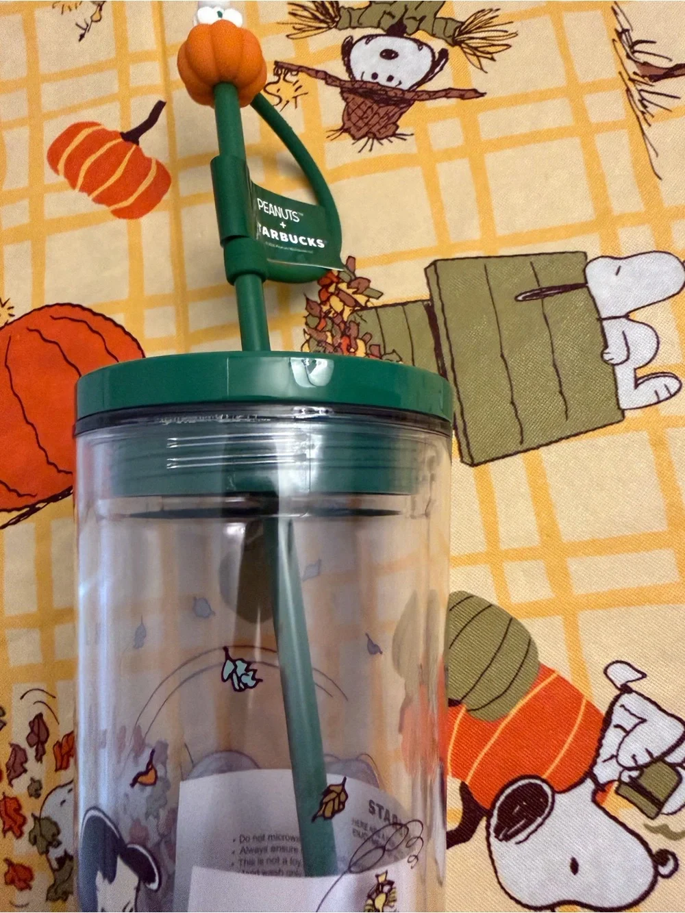 NWT Starbucks Snoopy Plastic Cold Cup